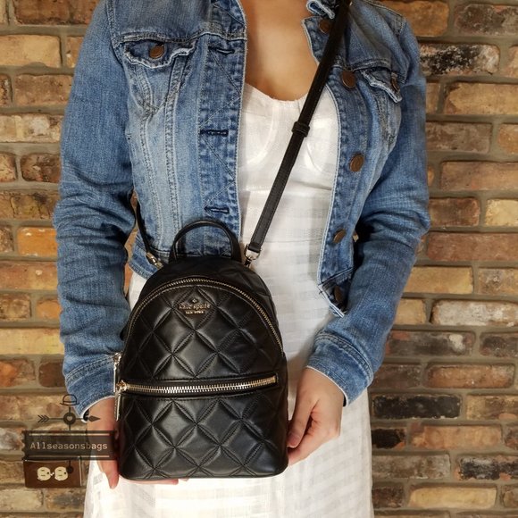 Kate Spade NATALIA mini convertible BACKPACK Black main image 16